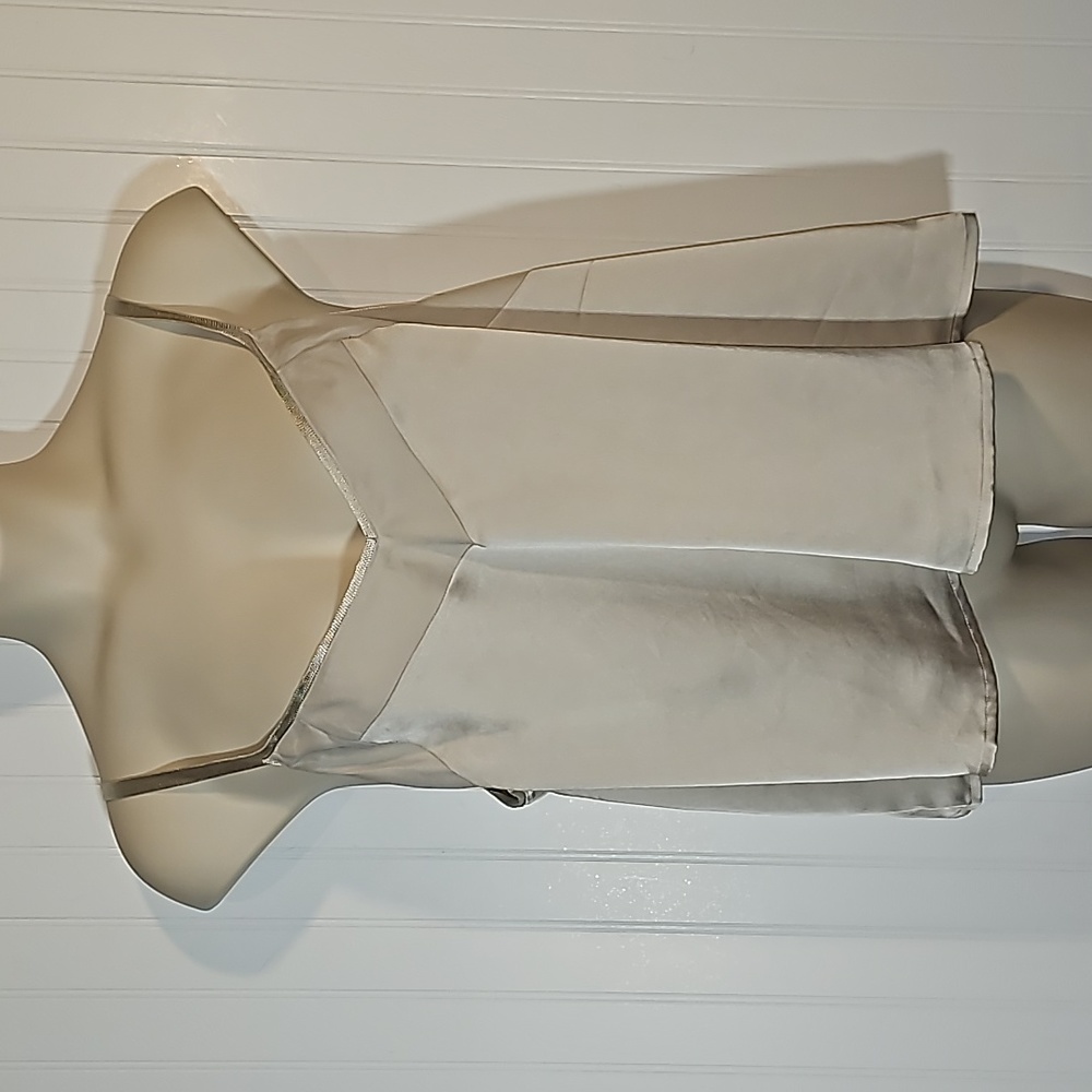 Silky dressy tank blouse adjustable straps